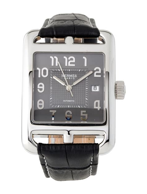 hermes cape cod quantieme tgm men's automatic watch|Hermes cape cod watch size.